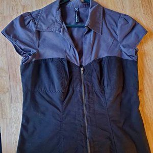 Blind Date Casual Brand Collared Top M